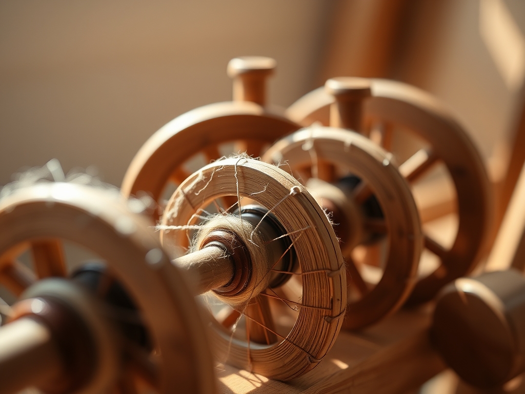 Rhythmic Spinning Wheels