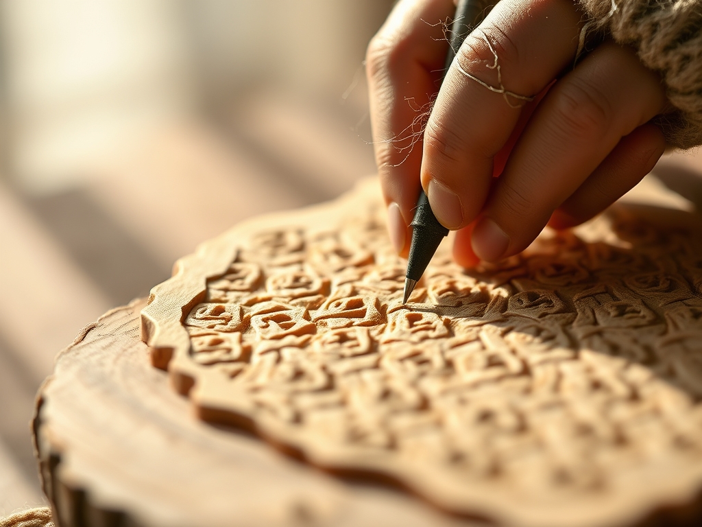 Repetitive Lino Carving